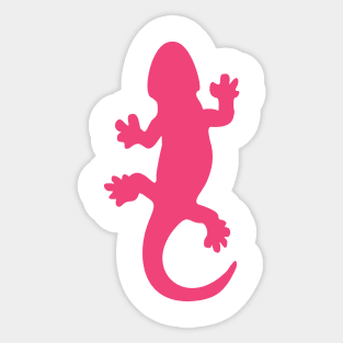 Pink Lizard Sticker